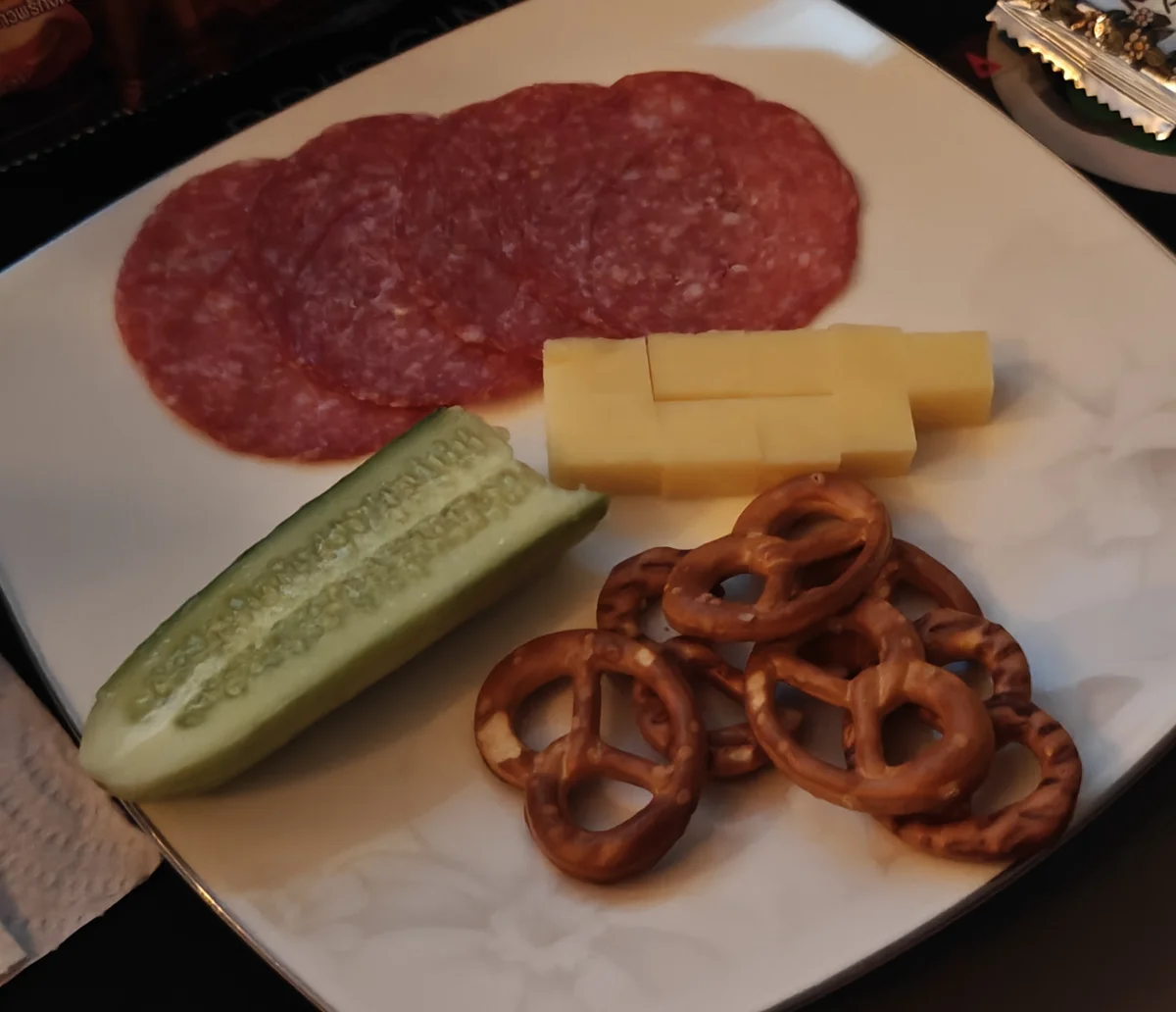 A European cold plate in Bangkok at night — someone is either deeply homesick or simply refusing to let the tropics win.